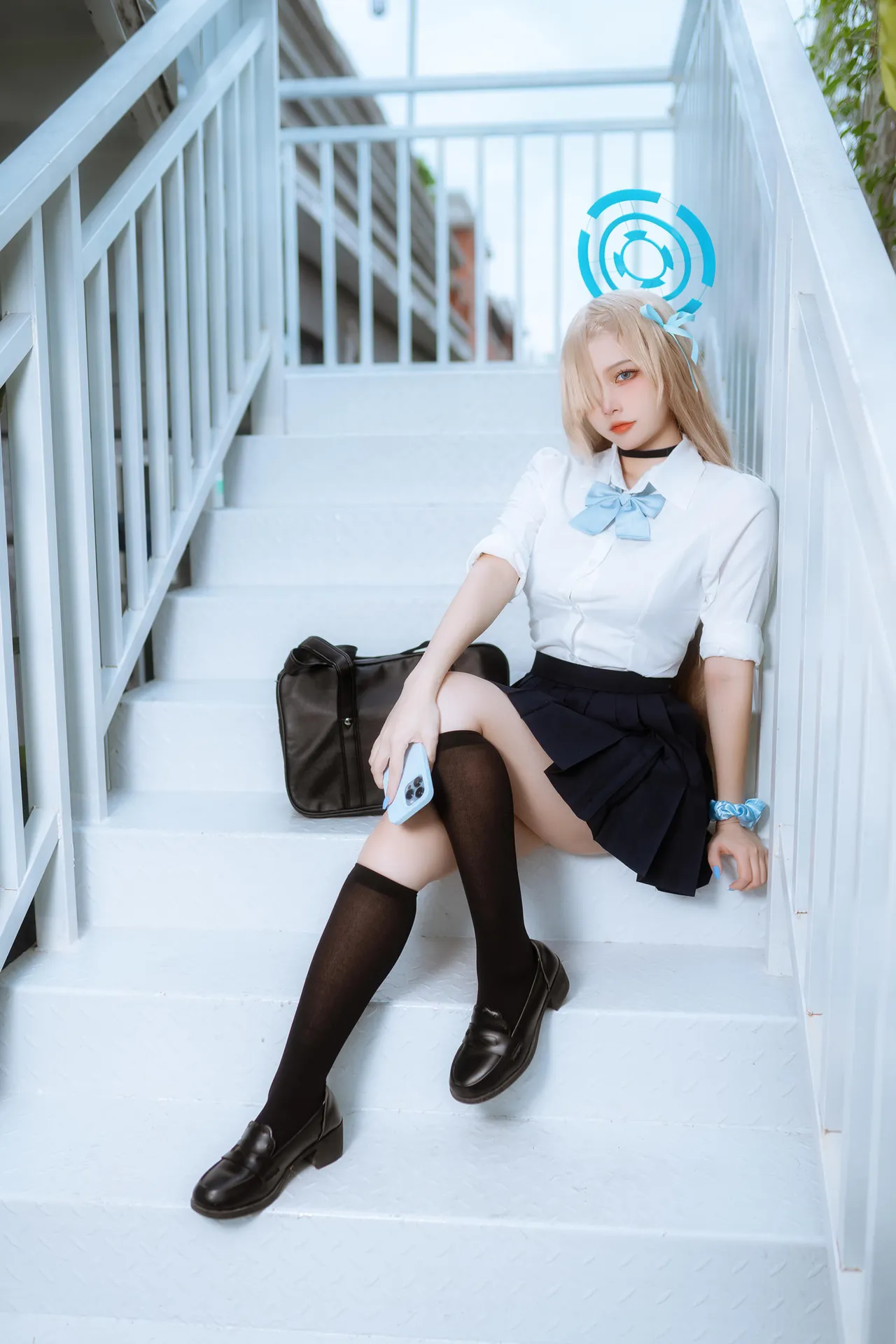 二佐Nisa - 蔚蓝档案 一之濑明日奈 JK制服-erohere9.webp